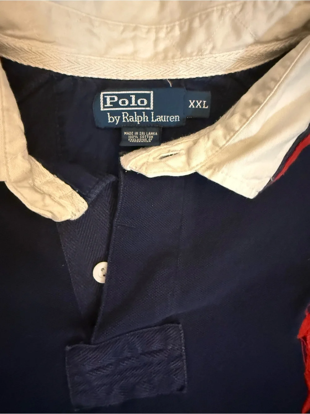 Polo Ralph Lauren Big Pony USA flag rugby-style polo shirt Size XXL